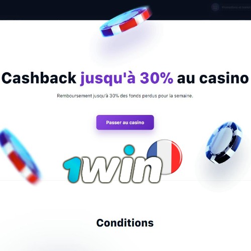 Cashback 30% au casino